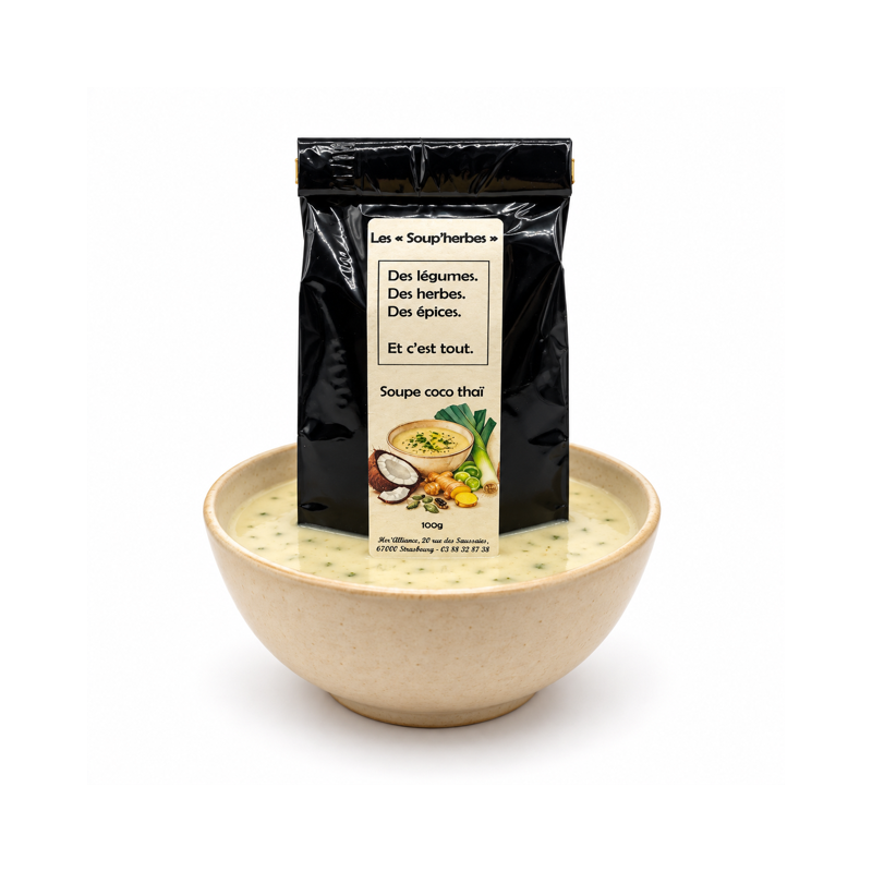 "Soup'herbes - Soupe coco thaï" 100g