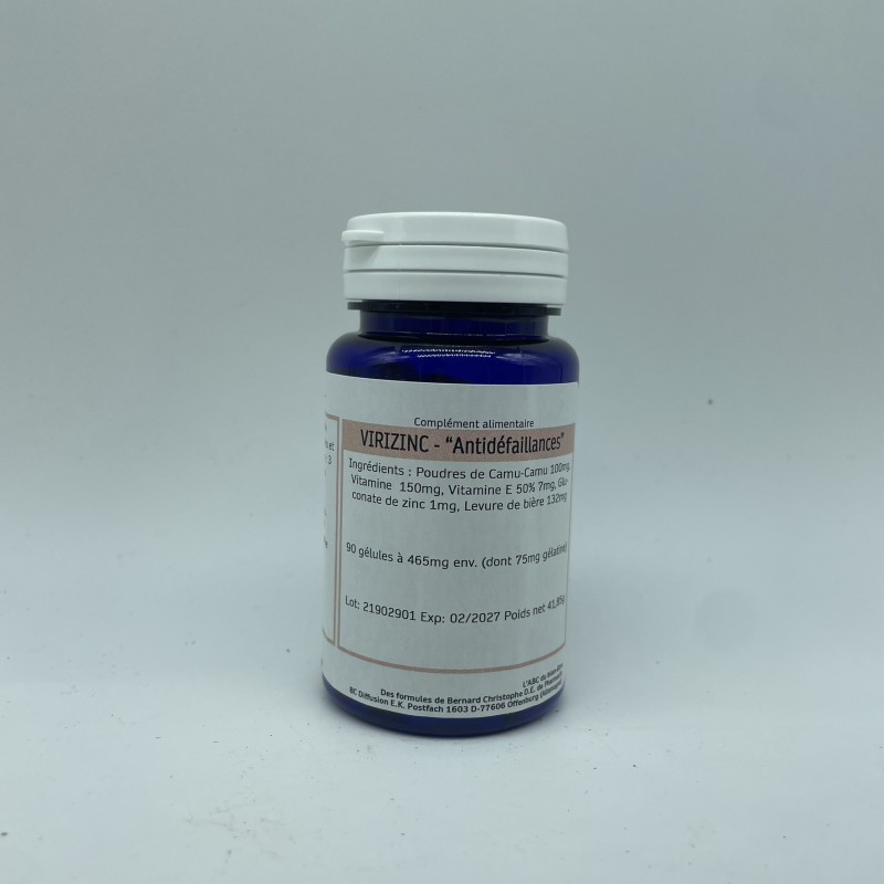 Virizinc "Anti-défaillances" 90 gélules